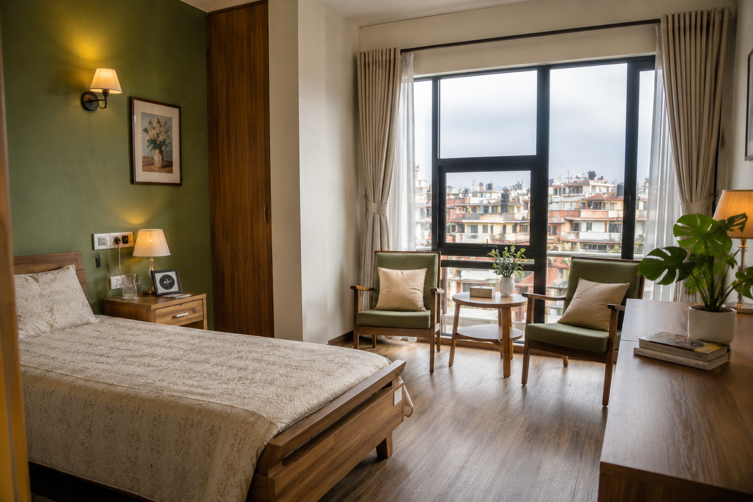 A comfortable resident room